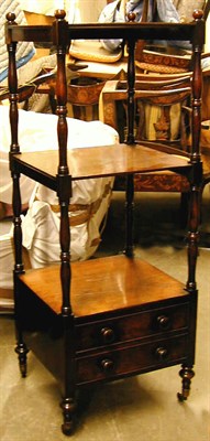 Lot 585 - Regency Rosewood Etagere Early 19th century...