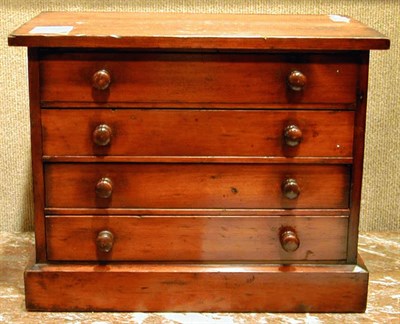 Lot 479 - Victorian Mahogany Miniature Chest of Drawers