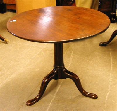 Lot 445 - George III Mahogany Tip Top Table The circular...