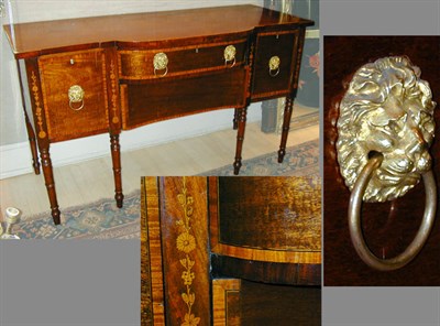 Lot 410 - George III Style Mahogany Sideboard The...
