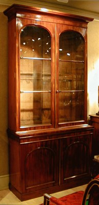 Lot 263 - William IV Mahogany Bookcase Cabinet