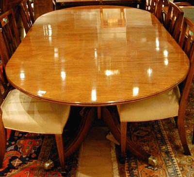 Lot 468 - Regency Style Mahogany Double-Pedestal Dining...