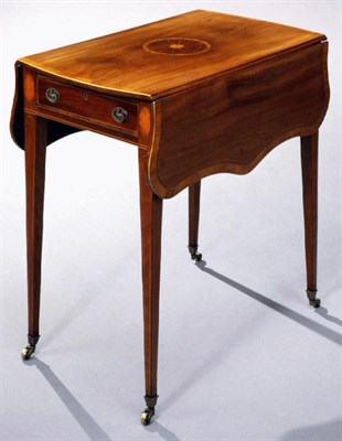 Lot 452 - George III Inlaid Mahogany Pembroke Table Late...
