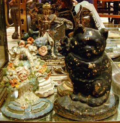 Lot 349 - Group of Six Cast Iron Door Stops