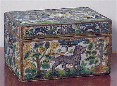 Lot 301 - Charles II Beadwork Casket Circa 1660 The...
