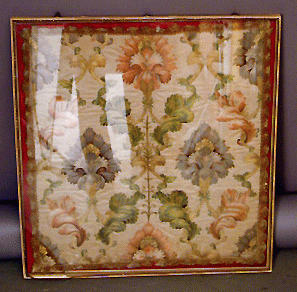 Lot 364 - Framed Continental Silk Embroidered Panel 18th...