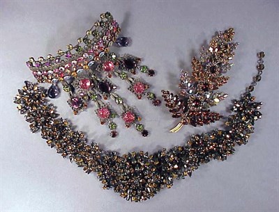 Lot 329 - Group of Jewelry Comprising necklace with...