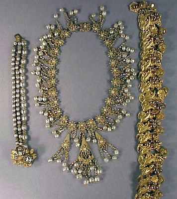 Lot 178 - Group of Miriam Haskell Jewelry Comprising a...
