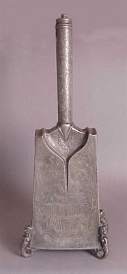 Lot 324 - German Pewter Flask 18th Century Of...