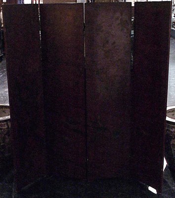 Lot 251A - Chinese Lacquered Four-Panel Screen