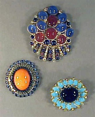 Lot 199 - Group of Three French Pins Comprising a blue...