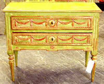 Lot 415 - Italian Neoclassical Painted Commode Late...