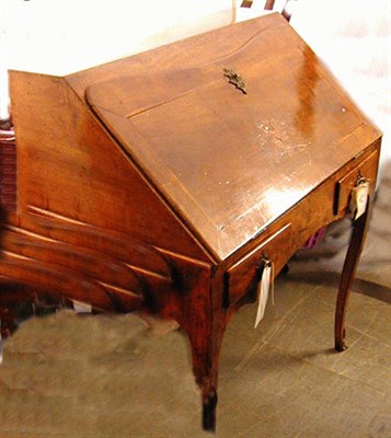 Lot 411 - Provincial Louis XV Marquetry Inlaid Mahogany...