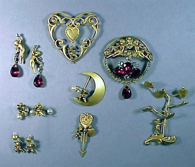 Lot 326 - Group of Angelic Joseff Jewelry Comprising...