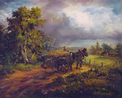 Lot 10 - Denis Canut b. 1953 PAYSAGE Signed D. Canut...
