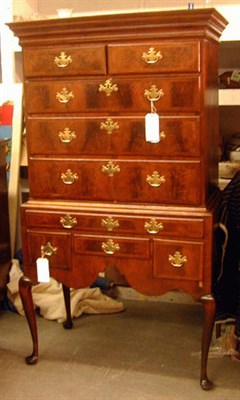 Lot 385 - Queen Anne Walnut-Veneered High Chest Boston,...
