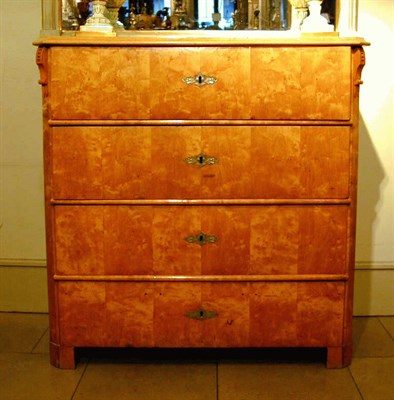 Lot 259 - Biedermeier Mahogany Chest of Drawers