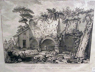 Lot 84 - Giovanni B. Piranesi [ROMAN SCENES] Eight...