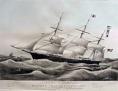 Lot 83 - After N. Currier, lithographer CLIPPER SHIP...