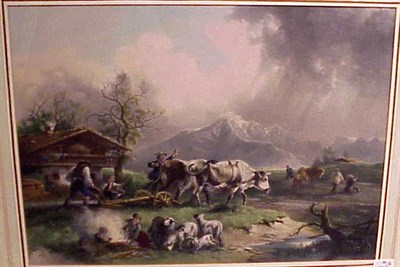 Lot 50 - After Friedrich Gauermann DER HERBST and DER...