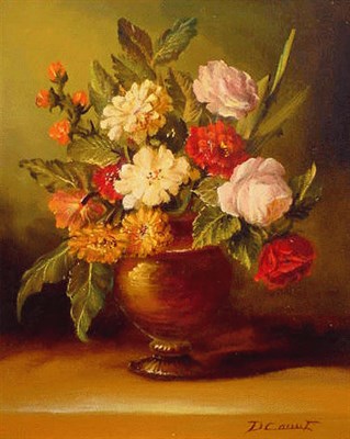 Lot 17 - Denis Canut French, b. 1953 FLEURS Signed D....