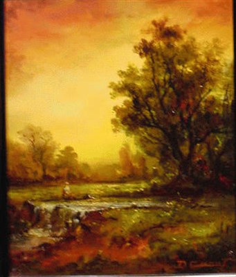 Lot 24 - Denis Canut French, b. 1953 COUCHER DE SOLEIL...