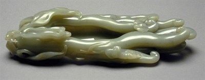 Lot 306 - Pale Green Jade Buddha's Hand Citron-Form...