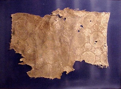 Lot 225 - Woven Silk Section Tang Dynasty With rondels...