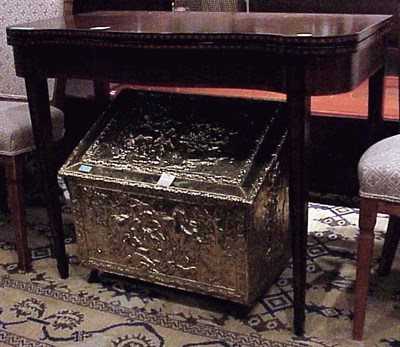 Lot 108 - Federal Style Mahogany Lift Top Games Table
