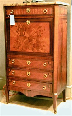 Lot 190 - Louis XVI Style Marquetry-Inlaid Secretaire a...