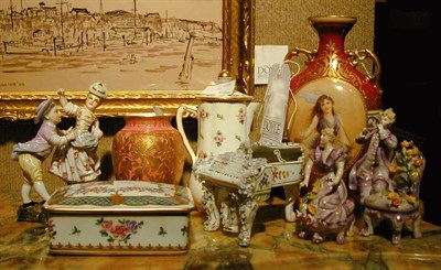 Lot 338 - Miscellaneous Group of Eight Porcelain Table...