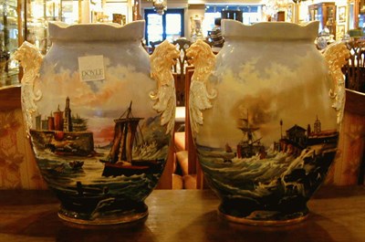 Lot 253 - Pair of Paris Porcelain Vases