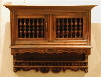 Lot 139 - Pair of Spanish Provincial Walnut Hanging...