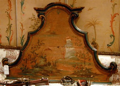 Lot 353 - Venetian Rococo Painted Headboard 18th Century...