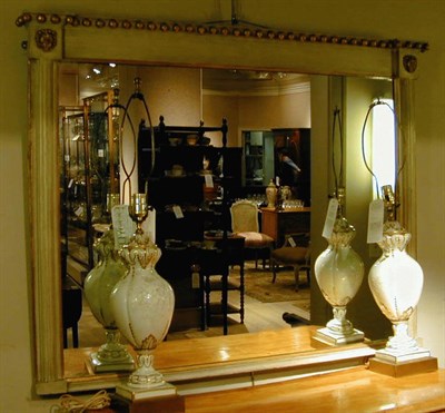 Lot 257 - Empire Style Ivory Painted Mirror