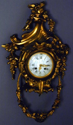 Lot 362 - Louis XV Style Gilt-Bronze Cartel Clock The...