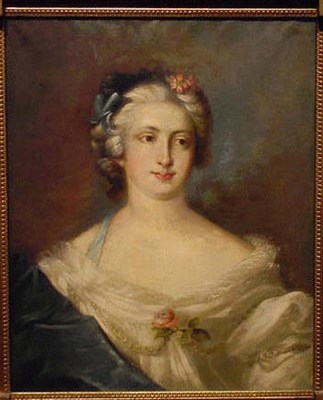 Lot 216 - Manner of Nattier PORTRAIT OF A WOMAN Oil on...
