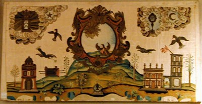 Lot 298 - Continental Baroque Silk Needlework...