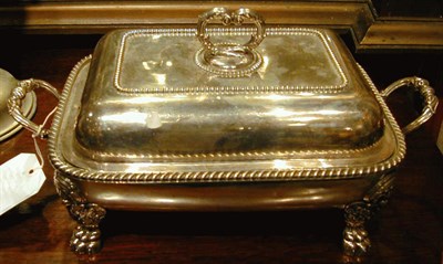 Lot 407 - Pair of Sheffield Silver Plated Entree Dishes