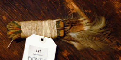 Lot 147 - Navajo Fetish Male and Female Prayer Stones In...