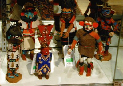 Lot 149 - Group of Six Hopi Polychrome Wood Kachina...