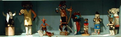 Lot 152 - Group of Seven Hopi and Two Navajo Polychrome...