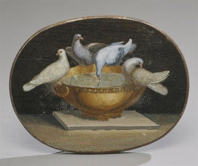 Lot 547 - Fine Micromosaic Plaque Mid 19th century...