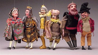 Lot 1025 - Set of Miniature Marionettes Continental,...
