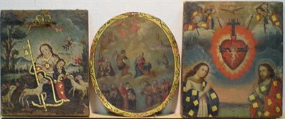 Lot 40 - Spanish Colonial School ANGUS DEI; SACRE COEUR...