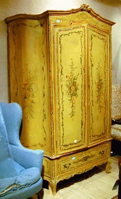 Lot 181 - Louis XV Style Painted Wood Armoire