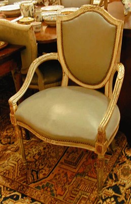 Lot 192 - Set of Eight Regency Style Ivory Painted...