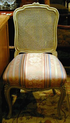 Lot 230 - Pair of Louis XV Style Ivory Painted and...
