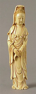 Lot 222 - Ivory Figure of Guanyin 18th/19th Century...