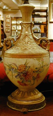 Lot 280 - Four Royal Worcester Porcelain Lamps
